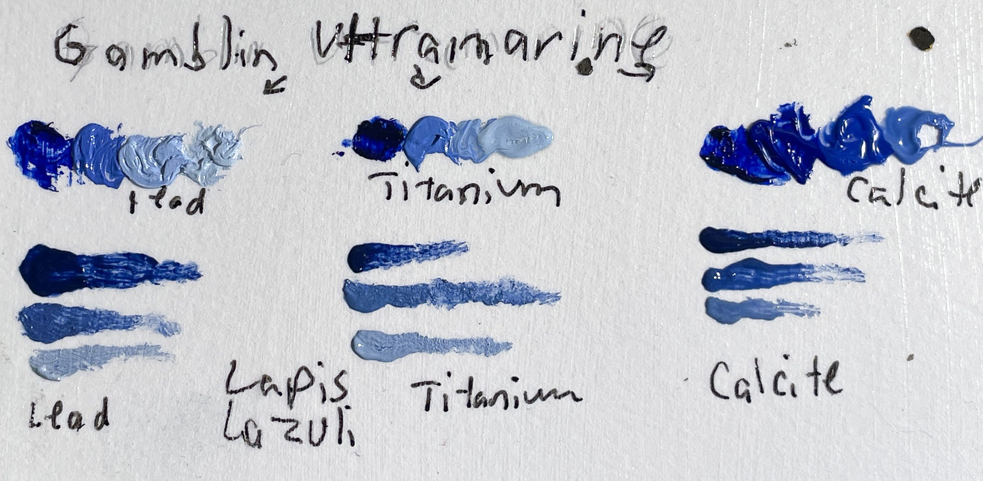 Sketchbook - Lapis Lazuli & Ultramarine Sketchbook - Lapis Lazuli & Ultramarine Tests