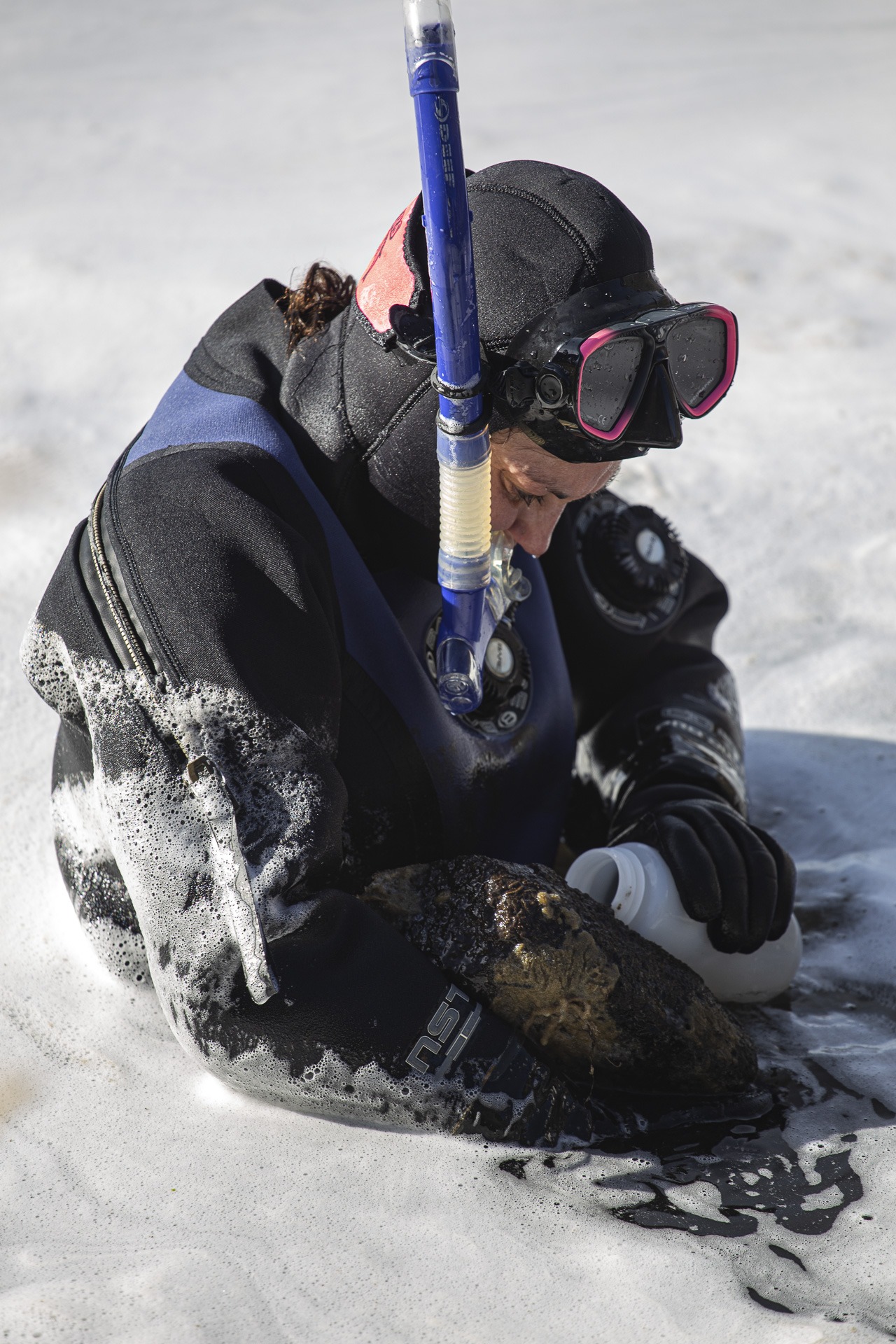 Julie Collecting Worms in Keno Eddy