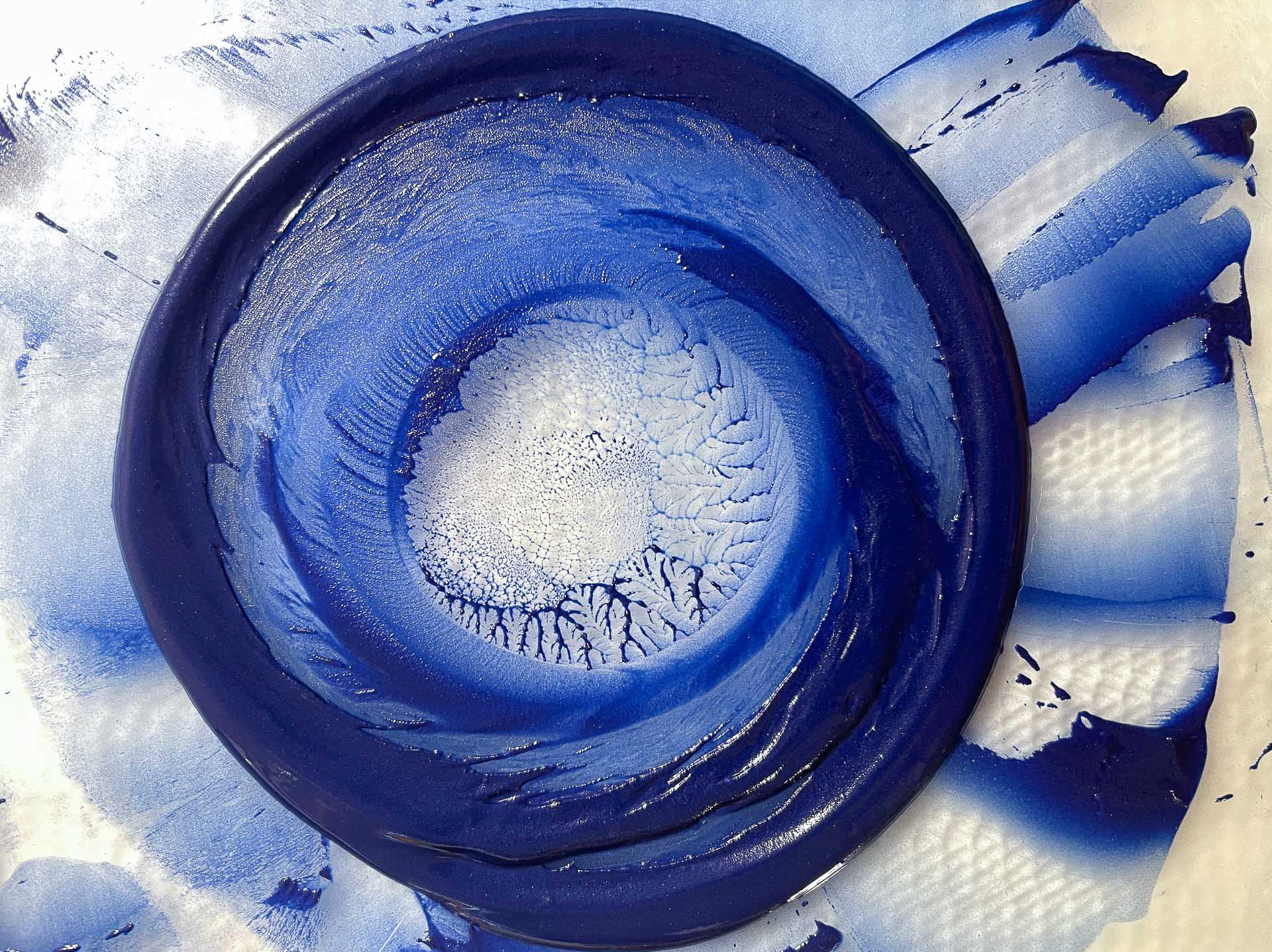 ground lapis lazuli - oil paint Ground lapis lazuli - oil paint